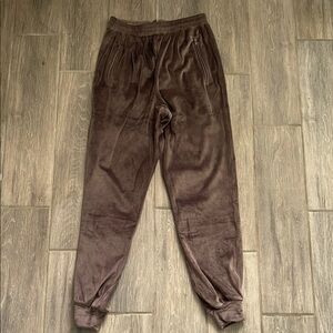 Skims Charcoal Velour Pants
